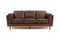 Valencia Artisan Top Grain Leather Wide Three Seats Sofa, Chocolate