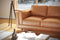 Valencia Artisan Top Grain Leather Wide Three Seats Sofa, Cognac