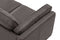 Valencia Artisan Top Grain Leather Wide Three Seats Sofa, Modern Grey