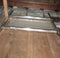 Detailed view of the platform's metal frame and cable system, showing its sturdy construction for heavy-duty use