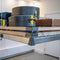 Front view of the Auxx Guard safety accessory installed on a ceiling lift platform