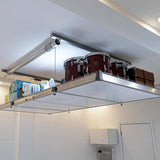 Side perspective of the Auxx Lift Cover showing its snug fit and edge detailing over the platform