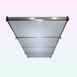 Top-down view of the Auxx Lift Cover installed over a platform lift, showcasing full surface coverage