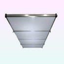 Top-down view of the Auxx Lift Cover installed over a platform lift, showcasing full surface coverage