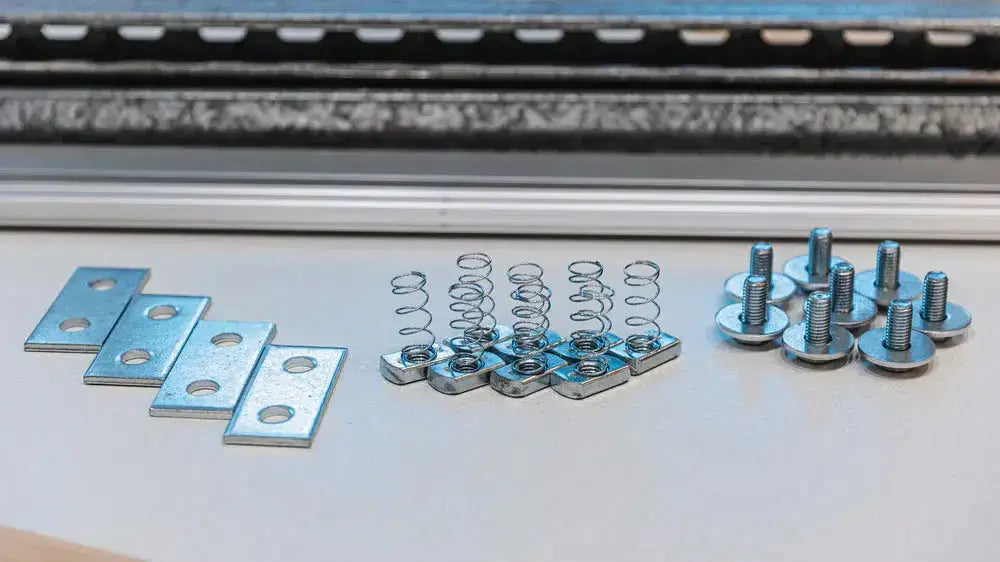 Angled view of the Auxx Lift Platform Rotation Hardware Kit, showing installation points and alignment features