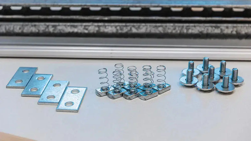 Angled view of the Auxx Lift Platform Rotation Hardware Kit, showing installation points and alignment features