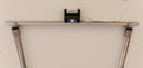 Close-up of the platform's C-channel frame, highlighting its heavy-duty construction and support capabilities