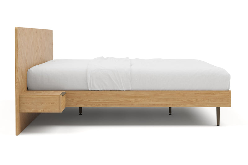 Valencia Ava Wood Platform King Bed, White Oak