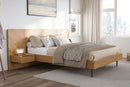 Valencia Ava Wood Platform Queen Bed, White Oak