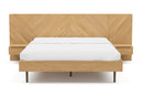 Valencia Ava Wood Platform Queen Bed, White Oak