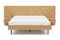 Valencia Ava Wood Platform Queen Bed, White Oak