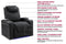 Valencia 2025 New Oslo Luxury Home Theater Seating Row of 2, Onyx