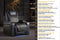 Valencia 2025 New Oslo Ultimate Luxury Leather Home Theater Seating Row of 2, Onyx with Gold Stitching