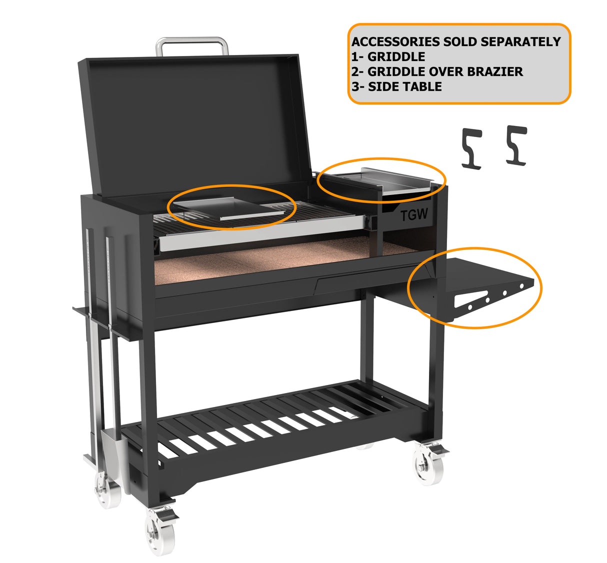 Tagwood BBQ Argentine  Wood Fire & Charcoal Gaucho Grill | BBQ18SI--