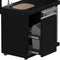 FORNO All’Aperto Outdoor Kitchen Set - 87,600 BTU Gas Grill with 4 Burners + Side Burner, Gas Pizza Oven, Sink Module/Beverage Center with Black Sintered Stone Countertop