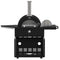 FORNO All’Aperto Outdoor Kitchen Set - 87,600 BTU Gas Grill with 4 Burners + Side Burner, Gas Pizza Oven, Sink Module/Beverage Center with Black Sintered Stone Countertop