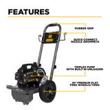 BE Power 1,500 PSI 1.6 GPM 1.5 HP Electric Pressure Washer with Powerease Motor and Triplex Pump - B1515EN
