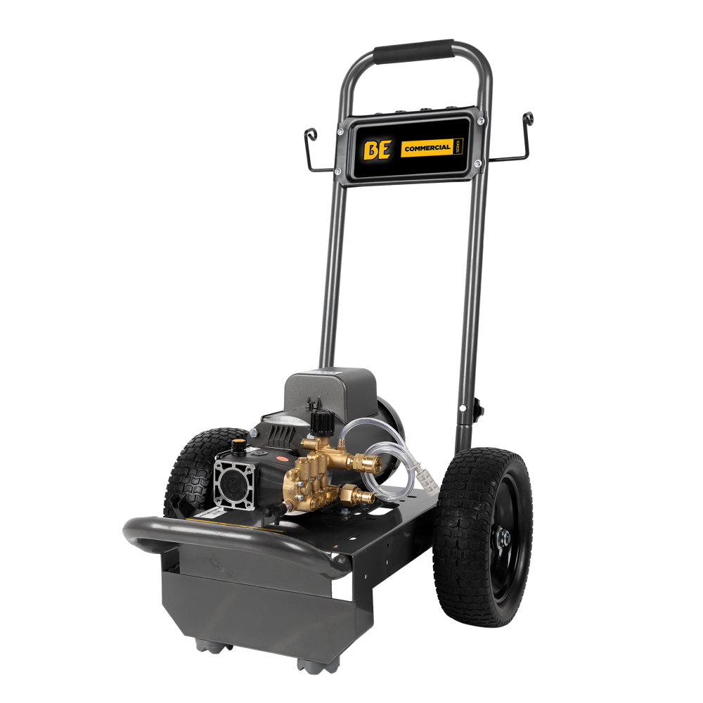 BE Power 1,500 PSI 3.0 GPM 3.0 HP Electric Pressure Washer with Baldor Electric Motor and AR Triplex Pump - B153EA