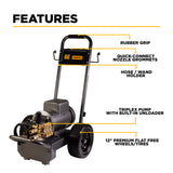 BE Power 2,000 PSI 3.5 GPM 5.0 HP Electric Pressure Washer with Baldor Motor and AR Triplex Pump - B205EA