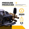 BE Power 2,000 PSI 3.5 GPM 5.0 HP Electric Pressure Washer with Baldor Motor and AR Triplex Pump - B205EA