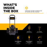 BE Power 2,000 PSI 3.5 GPM 5.0 HP Electric Pressure Washer with Baldor Motor and AR Triplex Pump - B205EA