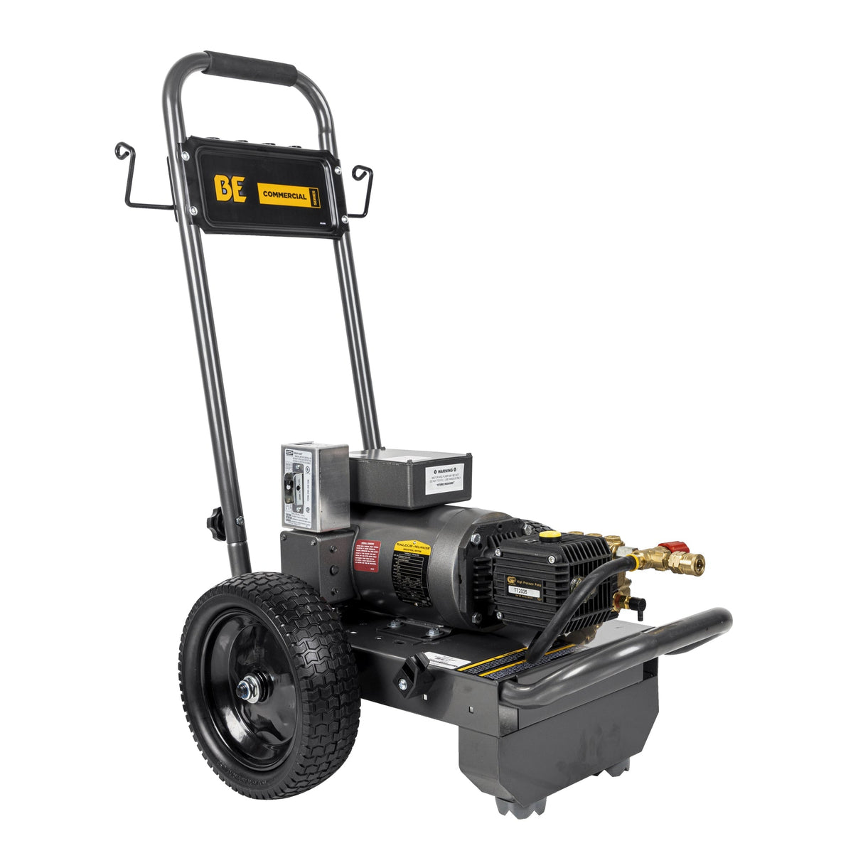 BE Power 2,000 PSI 3.5 GPM 5.0 HP Electric Pressure Washer with Baldor Motor and General Triplex Pump - B205EG