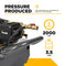 BE Power 2,000 PSI 3.5 GPM 5.0 HP Electric Pressure Washer with Baldor Motor and General Triplex Pump - B205EG