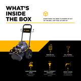 BE Power 2,700 PSI 3.5 GPM 7.5 HP Electric Pressure Washer with Baldor Motor and AR Triplex Pump - B2775EA