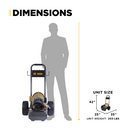 BE Power 3,000 PSI 4.5 GPM 10 HP Electric Pressure Washer with Baldor Motor and AR Triplex Pump - B3010E34AHE