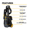 BE Power 1,700 PSI 1.7 GPM Electric Power Washer with Powerease Motor and AR Axial Pump - P1715EN