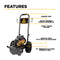 BE Power 1,100 PSI 2.0 GPM 1.5 HP Electric Pressure Washer with Baldor Motor and Triplex Pump - PE-1115EW1A