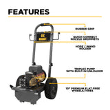 BE Power 1,500 PSI 2.0 GPM Electric Pressure Washer with Baldor Motor and AR Triplex Pump - PE-1520EW1A