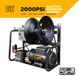 BE Power 2,000 PSI 4.0 GPM 5.0 HP Electric Pressure Washer with Baldor Motor and General Triplex Pump - X-2050FW3GENHT2