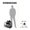BE Power 2,000 PSI 4.0 GPM 5.0 HP Electric Pressure Washer with Baldor Motor and General Triplex Pump - X-2050FW3GENHT2