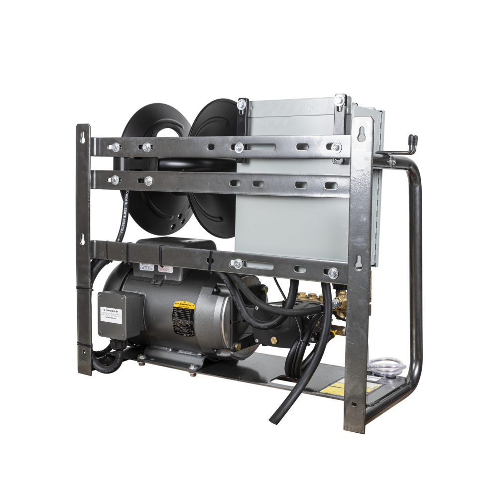 BE Power 3,000 PSI 4.0 GPM 7.5 HP Electric Pressure Washer with 7.5 HP - 3 Phase Baldor Motor and General Triplex Pump - X-2775FW3GENHT2