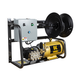 BE Power 3,200 PSI 4.0 GPM 10 HP Electric Pressure Washer with 10 HP - 3 Phase Baldor Motor and General Triplex Pump - X-3010FW3GENHT