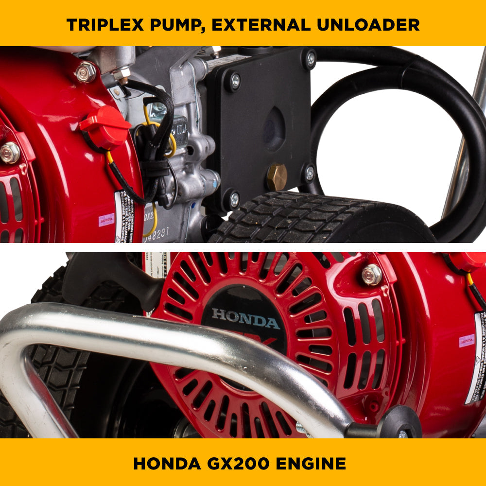 BE Power 3,100 PSI 3.1 GPM Cold Water Gas Pressure Washer - B3165HACS