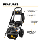 BE Power 3,400 PSI 2.5 GPM Cold Water Gas Pressure Washer - B3475PX