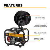 BE Power 3,100 PSI 3.1 GPM Cold Water Gas Pressure Washer - B3165HRAS