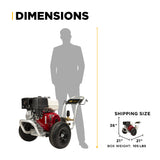 BE Power 3,200 PSI 5.2 GPM Cold Water Gas Pressure Washer - B3213HABCS