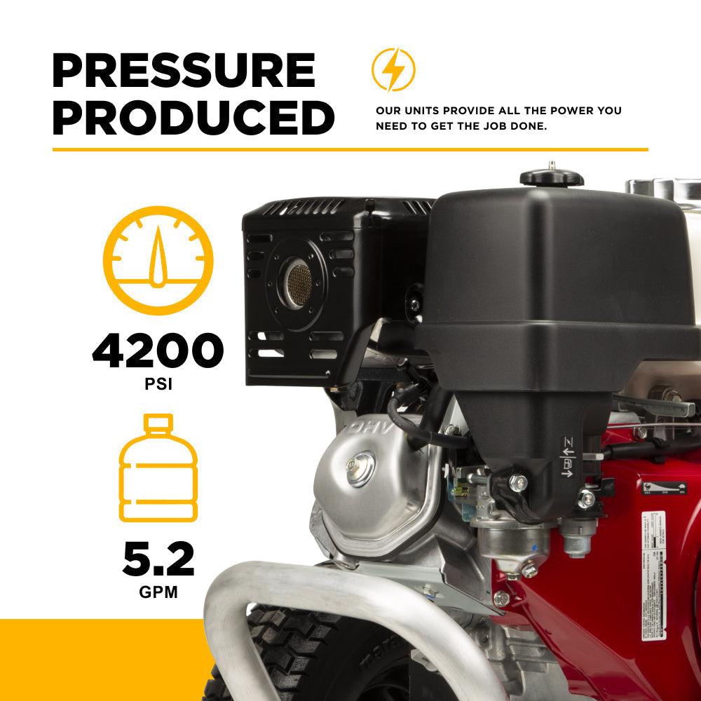 BE Power 3,200 PSI 5.2 GPM Cold Water Gas Pressure Washer - B3213HABCS