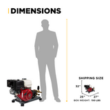 BE Power 3,200 PSI 5.2 GPM Truck Mount Cold Water Gas Pressure Washer - B3213HTBCS