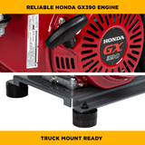 BE Power 3,200 PSI 5.2 GPM Truck Mount Cold Water Gas Pressure Washer - B3213HTBCS