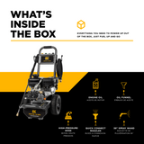 BE Power 3,400 PSI 2.5 GPM Cold Water Gas Pressure Washer - B3475PX