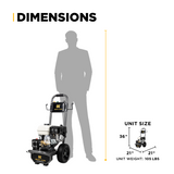 BE Power 3,800 PSI 2.5 GPM Cold Water Gas Pressure Washer - B3865HA