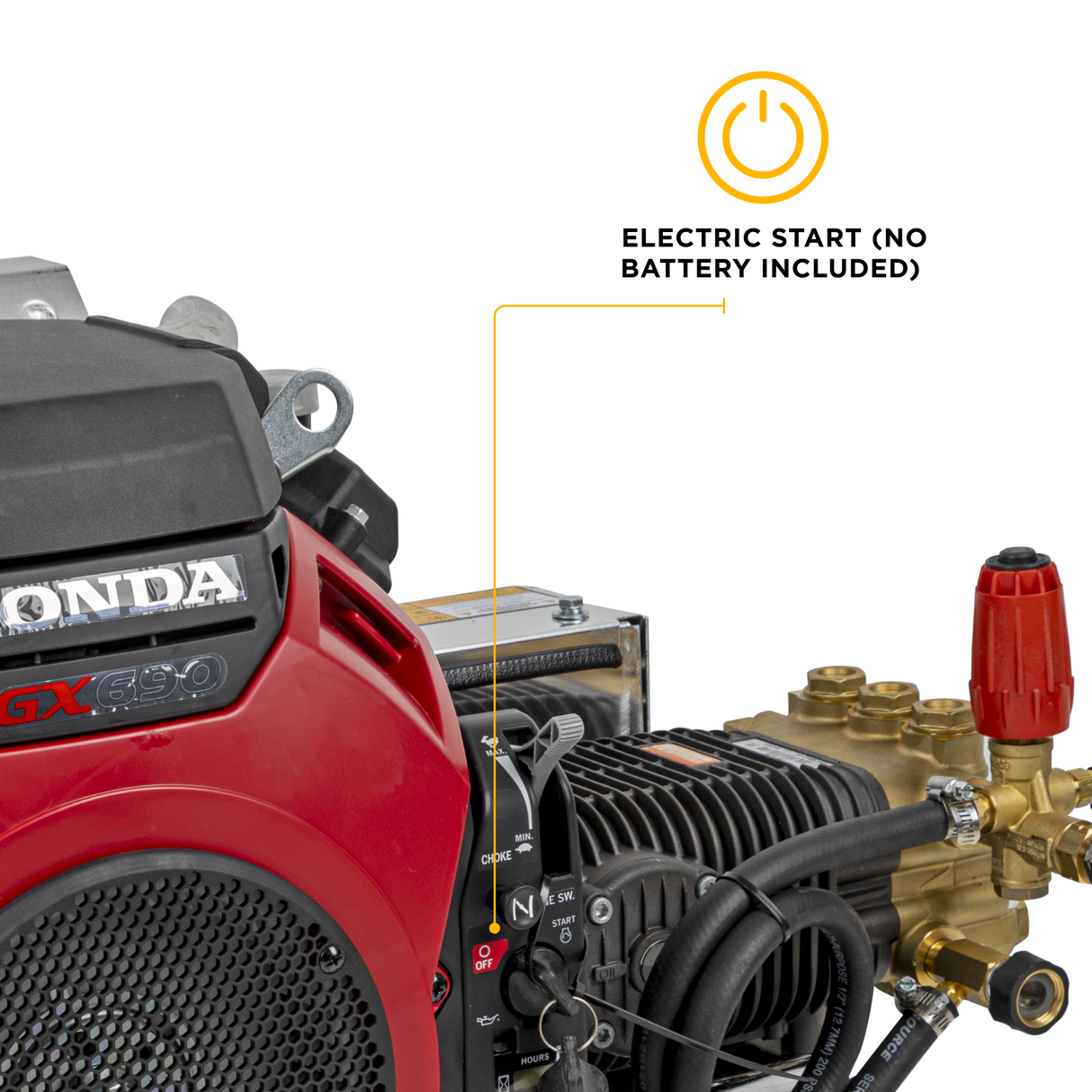 BE Power 4,000 PSI 8.2 GPM Cold Water Gas Pressure Washer - B4024HETBGS