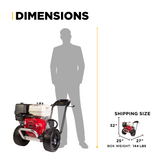 BE Power 4,200 PSI 4.2 GPM Cold Water Gas Pressure Washer - B4213HAAS