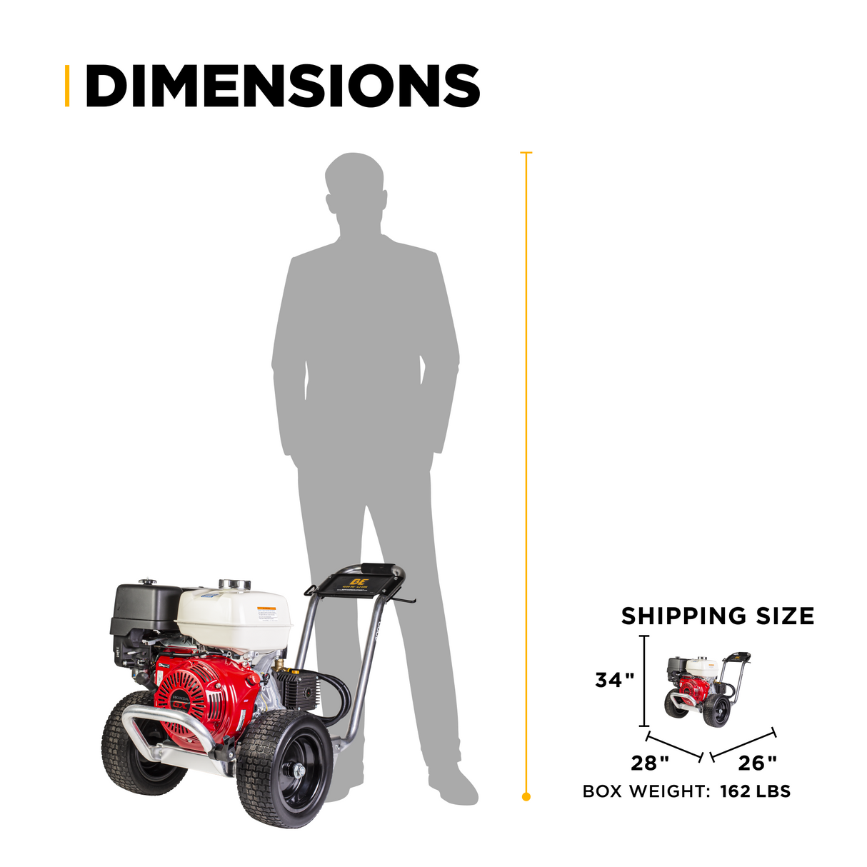 BE Power 4,200 PSI 4.2 GPM Cold Water Gas Pressure Washer - B4213HACS