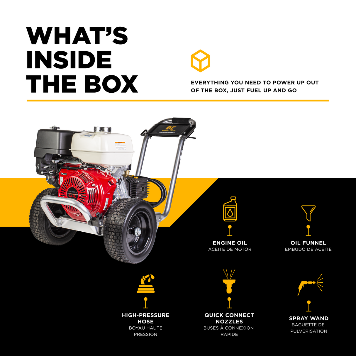 BE Power 4,200 PSI 4.2 GPM Cold Water Gas Pressure Washer - B4213HACS