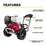 BE Power 4,200 PSI 4.2 GPM Cold Water Gas Pressure Washer - B4213HAGS